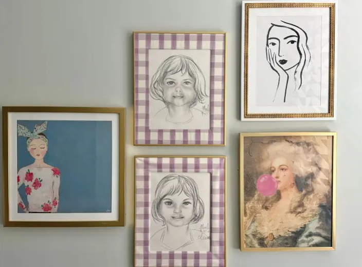gallery wall after