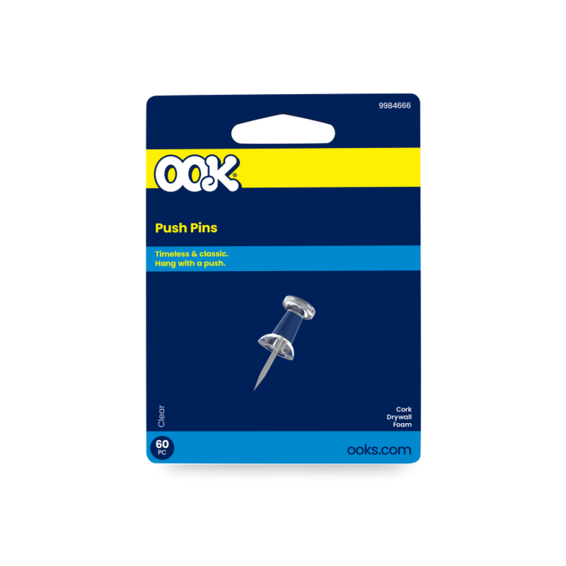 Checkerd Push Pin Push Pin | OOK Hardware