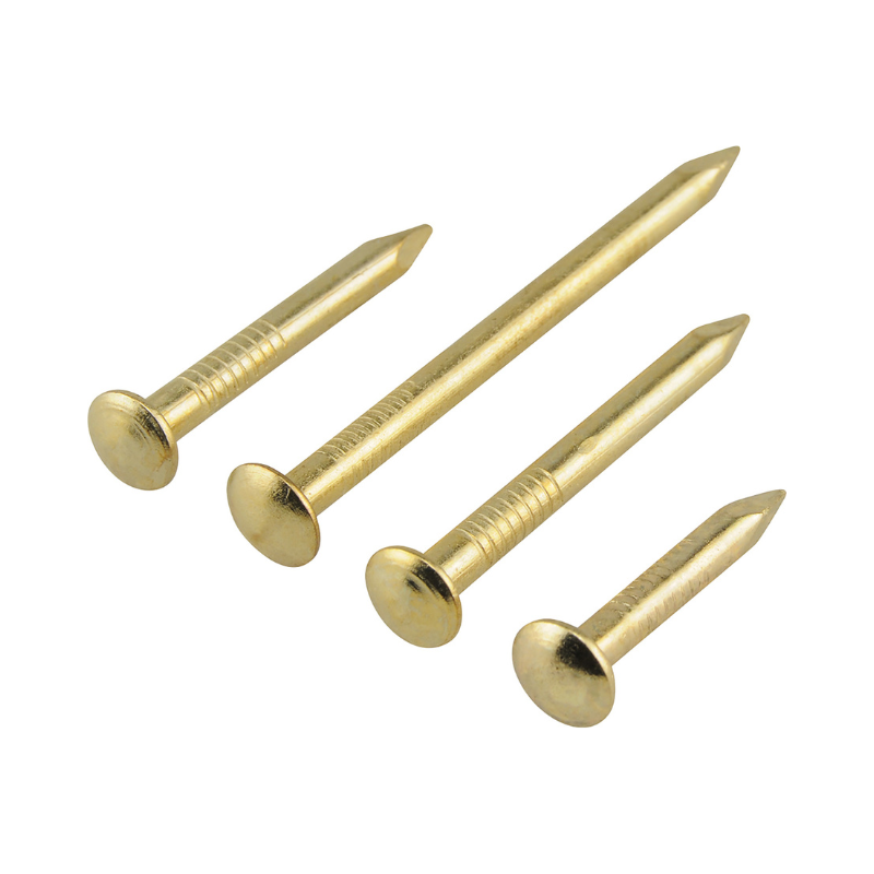 4 ook bendless nails of various sizes