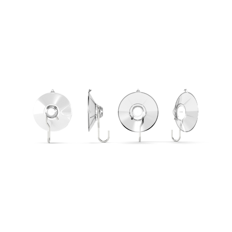 ook suction cups on a white background